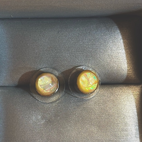 Nordstrom Shimmering Opalescent Round Earrings - Picture 5 of 7